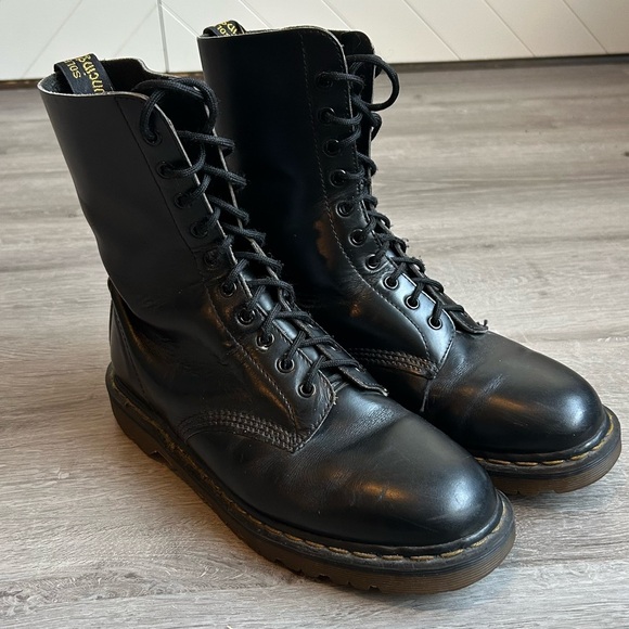 Dr. Martens Other - Black Dr. Martens Leather made in England combat style Boots